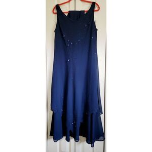 Fiesta Navy Blue Maxi Dress